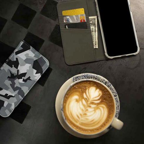 Urban Camouflage Black iPhone 15 Pro Folio Case